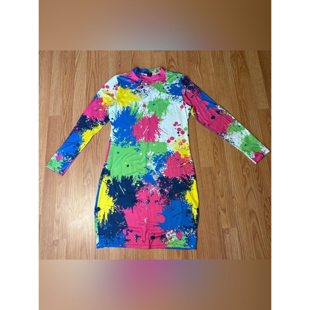 Colorful fun pattern dress
